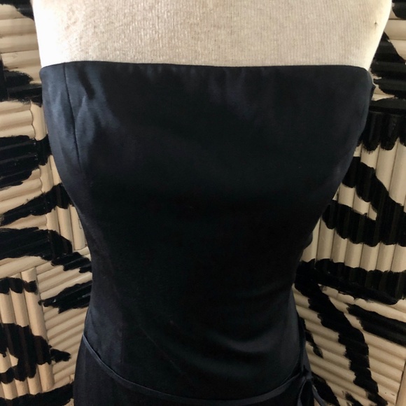 Tahari Black Silk Dress Size 2 Maxi Gown - Picture 3 of 9